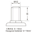 Roestvrij 4 inch 110 kg schroefdraadrem TPA-zwenkwiel